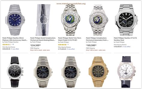 Patek Philippe watches prices list